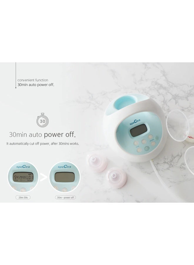 Spectra S1 Plus Hospital Grade Breast Pump | Double Electric, Rechargeable Battery, Ultra Quiet, Closed System, Night Light, Blue - Image 2